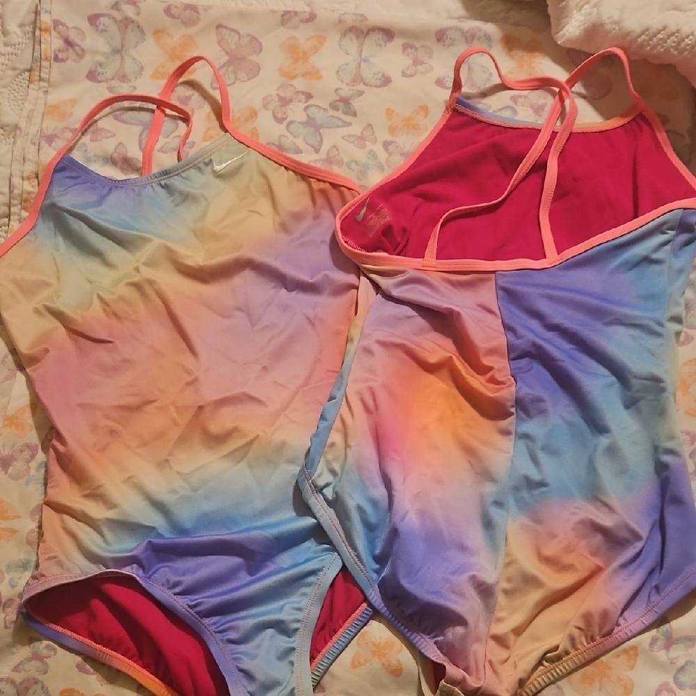 Nike Kids Rainbow One Piece Swimsuit